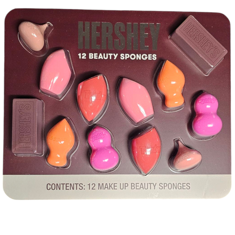 Hershey 12 Piece Make-up Beauty Sponges New in Package